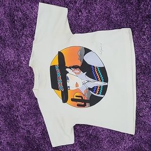 Rare Carol Joseph Large Bold Western Cowgirl Single Stitch Graphic T-shirt